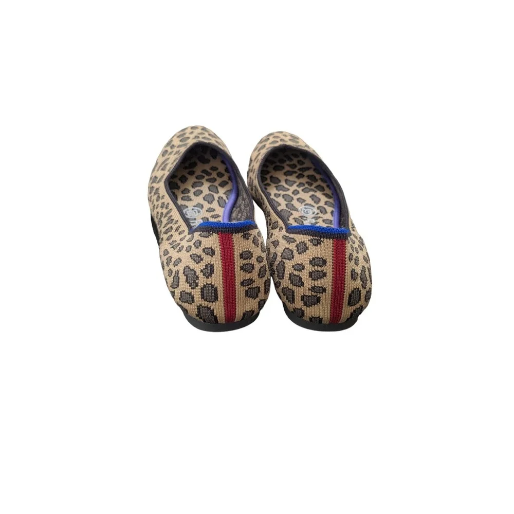 Rothy's The Flat Round Toe Spotted‎ Leopard Print Size 6.5